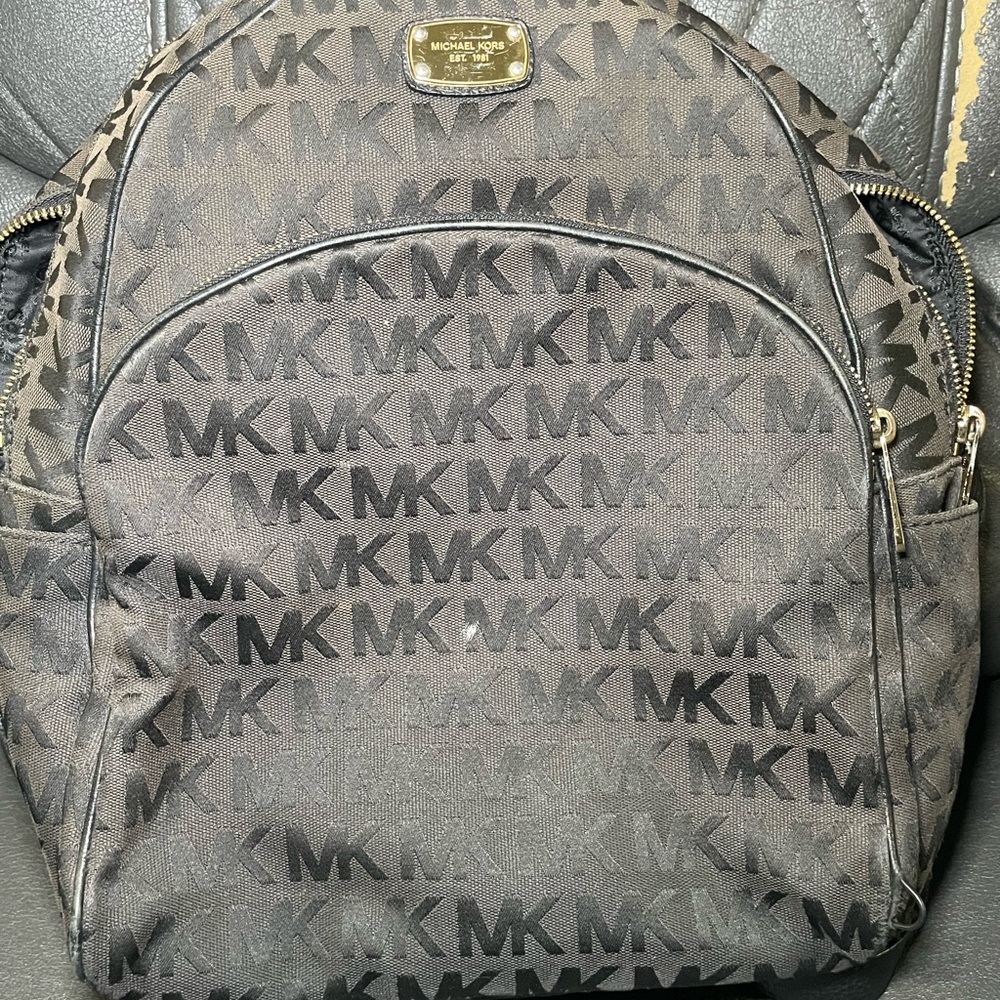Michael Kors Signature Black Backpack